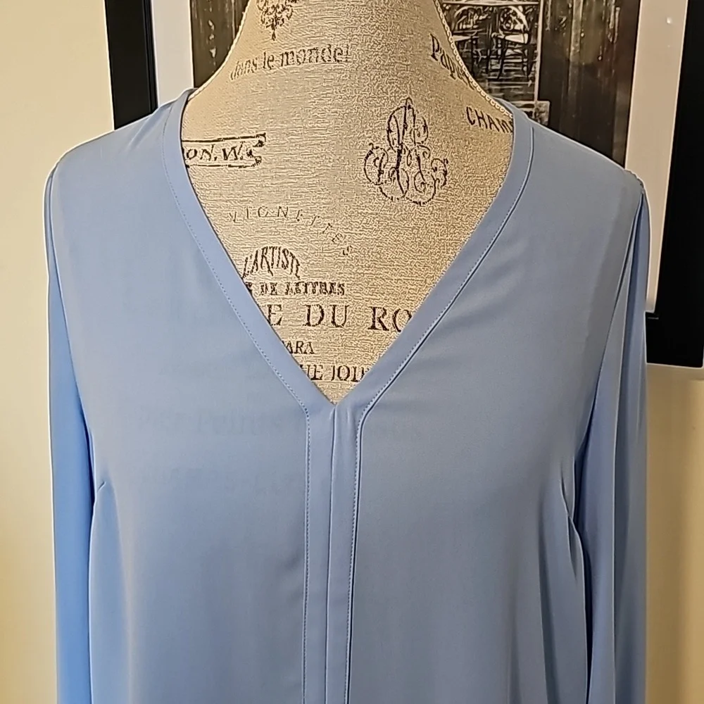 J. Crew blue blouse sz M - Picture 2 of 11